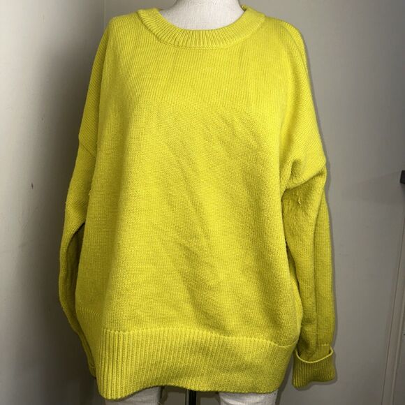 Philosophy Women's Yellow Knit Crew Neck Sweater Size XL - Picture 1 of 8